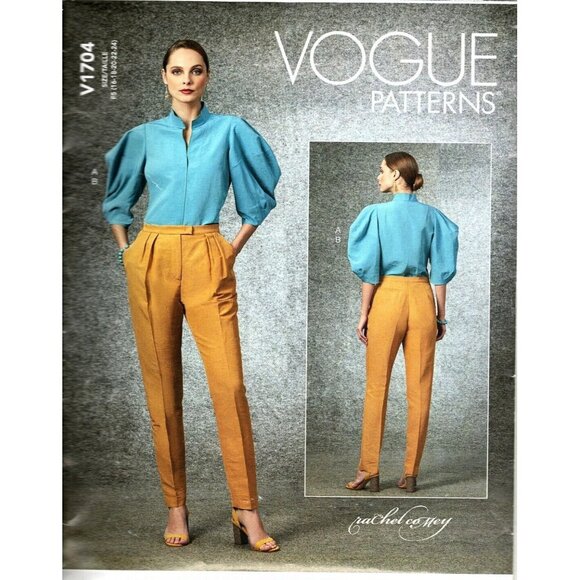 Vogue V1704 Misses 16 to 24 Designer Rachel Comey Top and Pants Sewing Pattern - Picture 1 of 2